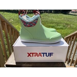 Xtratuf XWAB-3BB Women's Fishewear Ankle Deck Boots Size 6 Green Spot On Boot